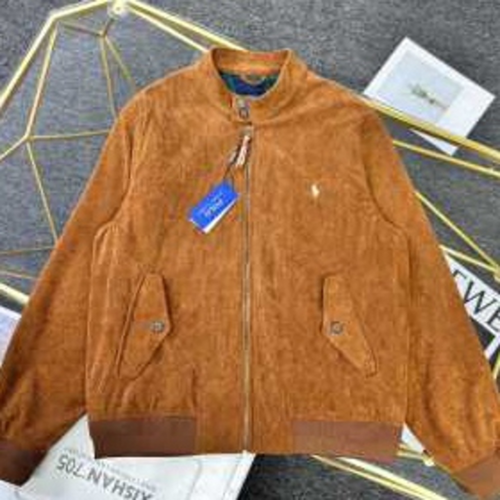 ✨Polo Ralph Lauren Brown Corduroy Full‑Zip Casual Jacket